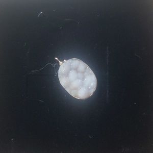 Sterling Silver and 10k Gold Bezel Druzy Pendant